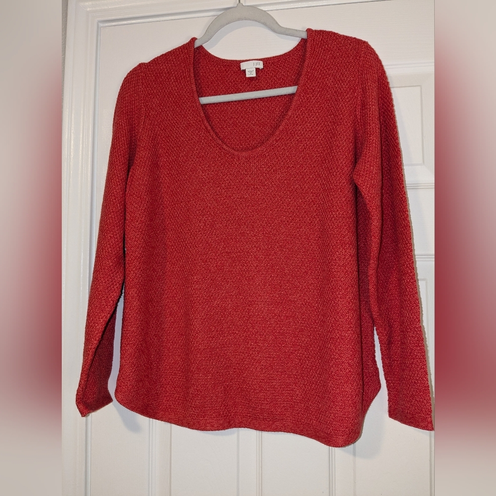 J. Jill Orange pullover style sweater